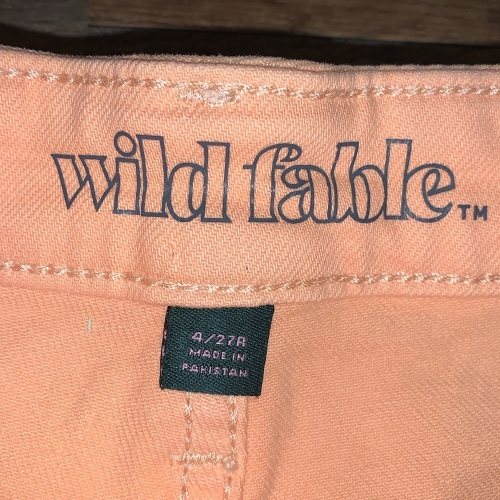 Wild Fable High-Rise‎ Shorts.  Size 4.  NWT.  Peach Parfait. - Picture 3 of 5